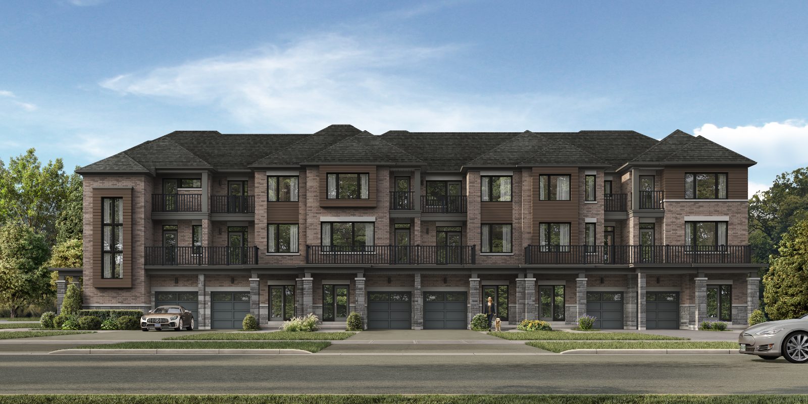 Rendering of North Gate dual frontage towns
