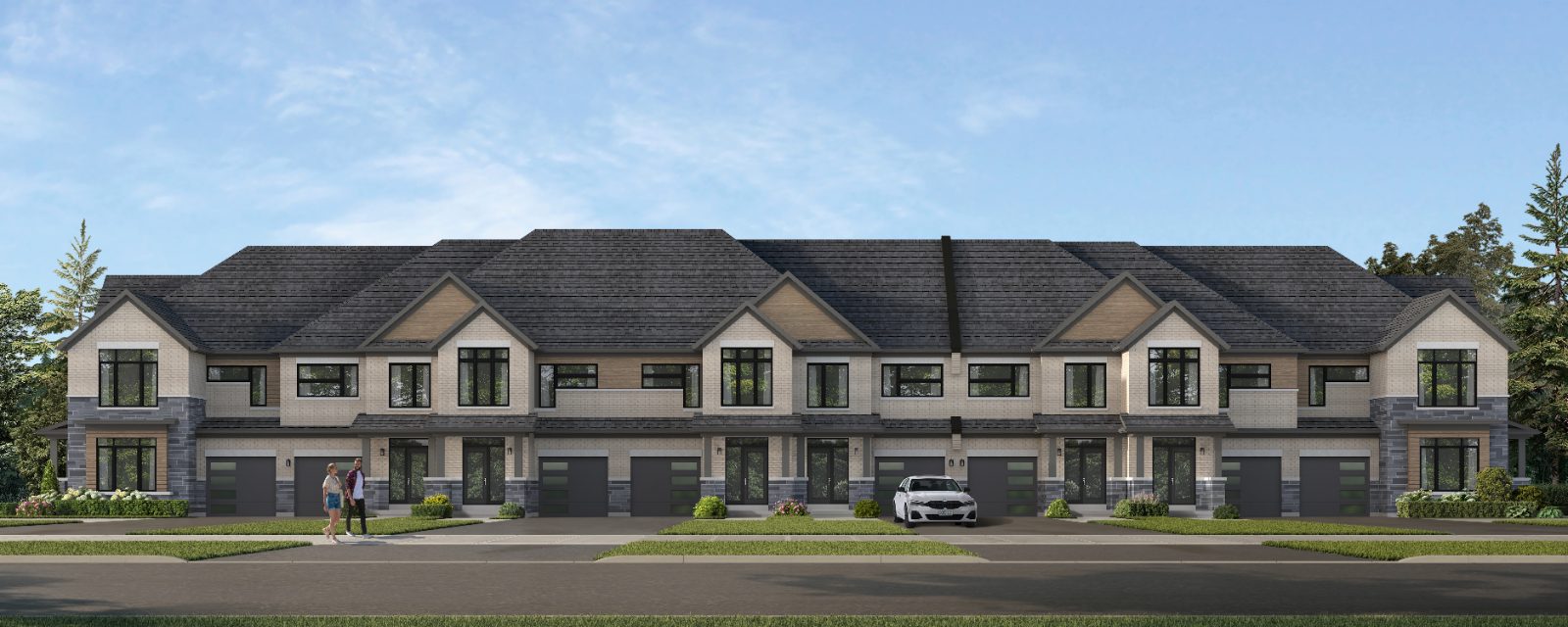 Rendering of North Gate traditional street towns